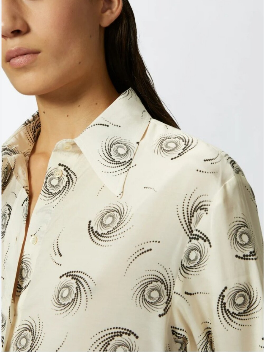 Jason Wu Pinko Swirl Twill Button-Up Shirt